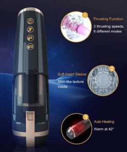 Hero Cup Telescopic Male Masturbator Real Vagina Aircraft Cup