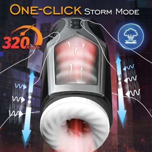 Automatic Male Masturbator Cup  With Fast Telescopic Speed