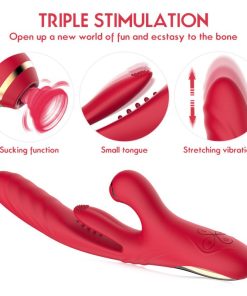 Daphne Sucking Tongue Licking Telescopic Vibrator