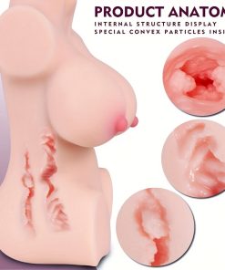 Sex Doll Torso Male Masturbator Realistic Pocket Pussy Ass With Breasts