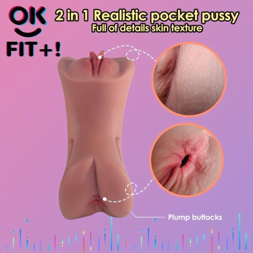 Realistic Masturbator Pocket Pussy Sex Toy For Men