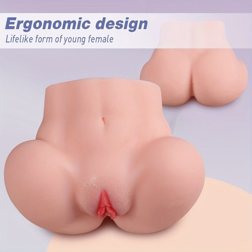 2-in-1 Male Masturbator  Realistic Stroker with 2 Hole for Man Orgasm