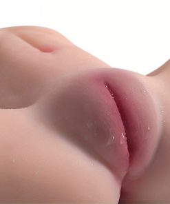 Male Masturbator Sex Toy TPE Pussy With Tight Ribbed Vaginal & Anal Canal