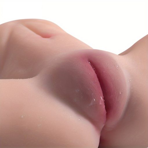 Male Masturbator Sex Toy TPE Pussy With Tight Ribbed Vaginal & Anal Canal