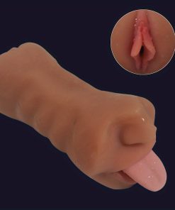 2-in-1 Pocket Pussy Male Masturbators With Lifelike Face