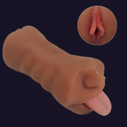 2-in-1 Pocket Pussy Male Masturbators With Lifelike Face