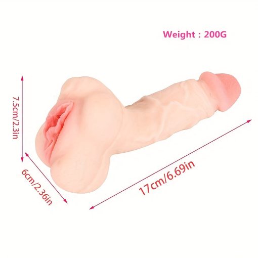 2 in 1 Design Realistic Dildo Pocket Pussy
