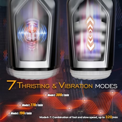 Automatic Male Masturbator Cup  With Fast Telescopic Speed