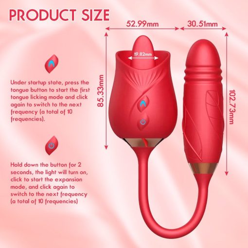 2024 Upgraded Female Rose Flower 100% waterproof