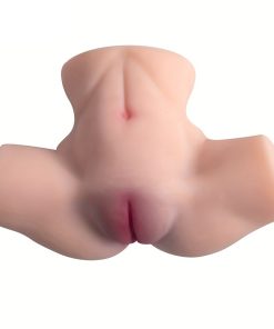 Male Masturbator Sex Toy TPE Pussy With Tight Ribbed Vaginal & Anal Canal