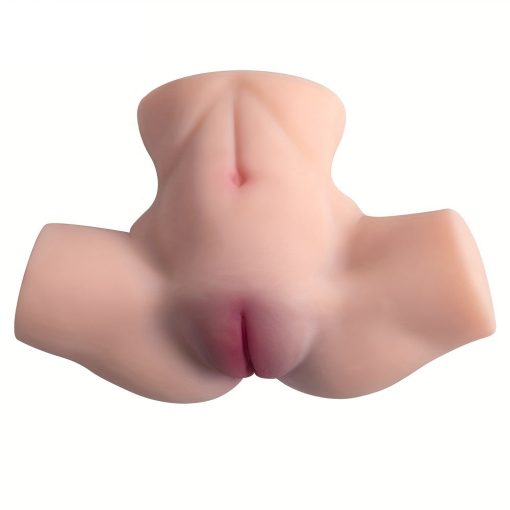 Male Masturbator Sex Toy TPE Pussy With Tight Ribbed Vaginal & Anal Canal
