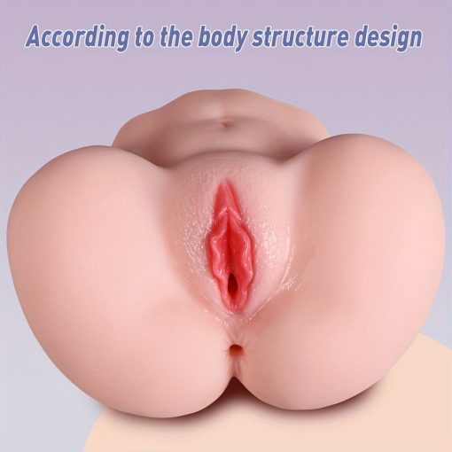 2-in-1 Male Masturbator  Realistic Stroker with 2 Hole for Man Orgasm