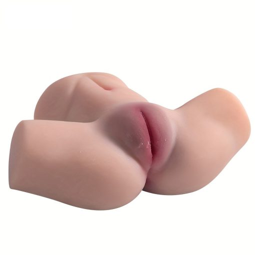 Male Masturbator Sex Toy TPE Pussy With Tight Ribbed Vaginal & Anal Canal