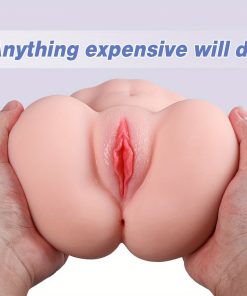 2-in-1 Male Masturbator  Realistic Stroker with 2 Hole for Man Orgasm