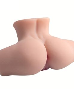 Male Masturbator Sex Toy TPE Pussy With Tight Ribbed Vaginal & Anal Canal