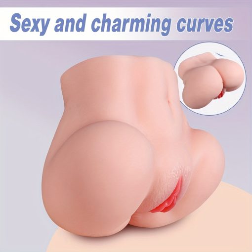 2-in-1 Male Masturbator  Realistic Stroker with 2 Hole for Man Orgasm