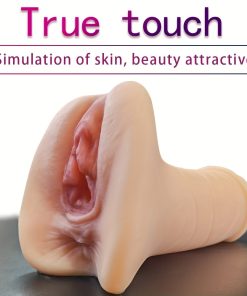 3D Realistic Vagina and Anal Sex Portable Flesh Light Male Stroker Fake Pussy