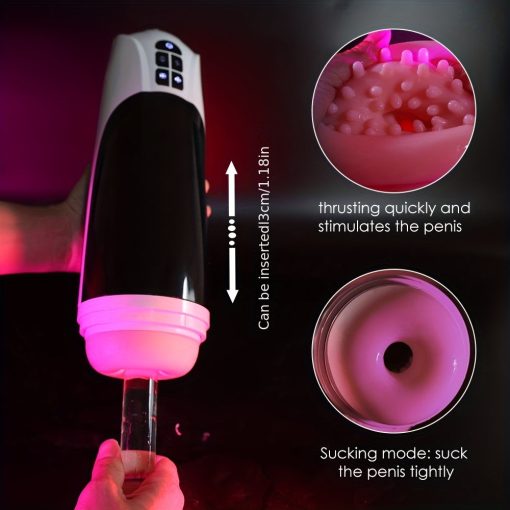 Automatic  Thrusting Sucking Male Masturbator Cup