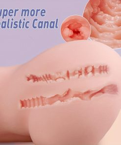 2-in-1 Male Masturbator  Realistic Stroker with 2 Hole for Man Orgasm