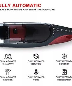 The KING Sucking Heating Telescopic Rotating Male Masturbator