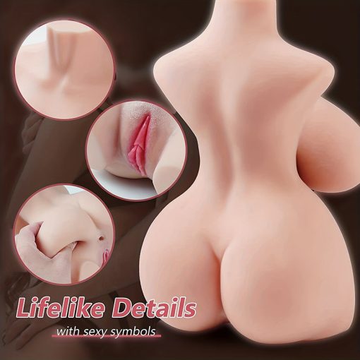 1.8 LB 3 in 1 Sex Dolls Torso Pocket Pussy for Men