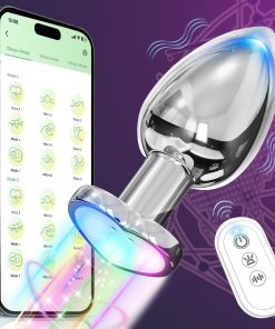 Light Up Anal Vibrator Prostate Stimulor Toys with APP