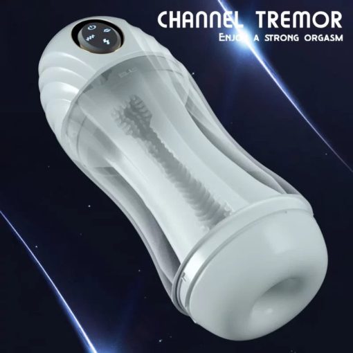 Fully automatic suction. 10-frequency vibration and sound emitting male penis exerciser