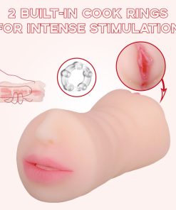 Three Holes Oral Sex Pussy Two Cock Rings  Masturbatin