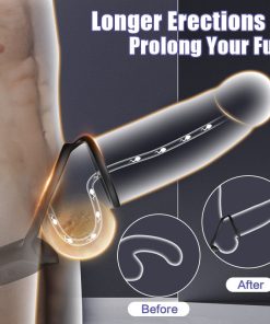 Top Joy Bluetooth Remote Control 9 Thrusting Vibrating Prostate Massager with Penis Ring