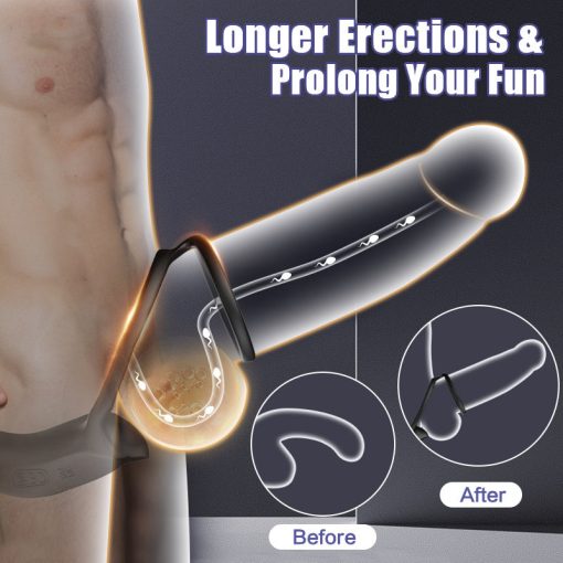 Top Joy Bluetooth Remote Control 9 Thrusting Vibrating Prostate Massager with Penis Ring