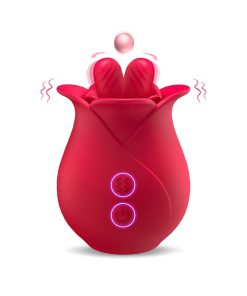 French Rose Licking & Vibrating Stimulator