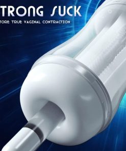 Fully automatic suction. 10-frequency vibration and sound emitting male penis exerciser