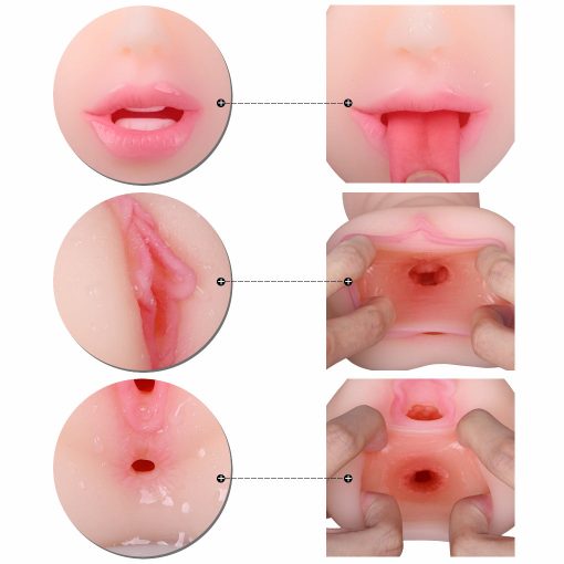 Three Holes Oral Sex Pussy Two Cock Rings  Masturbatin