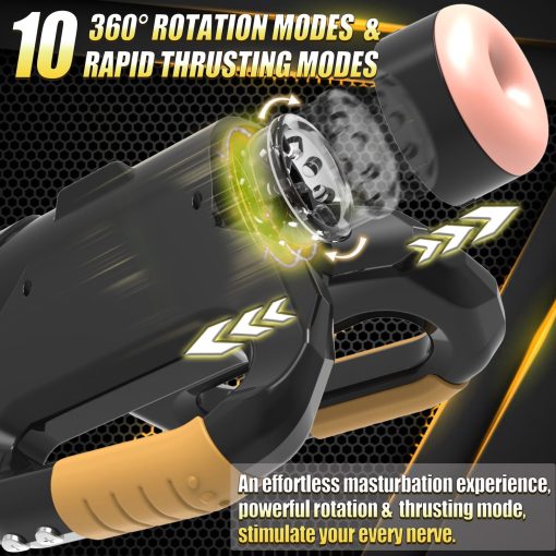 2 In 1  Automatic Telescopic Male Masturbator  With Quick Cup Pickup