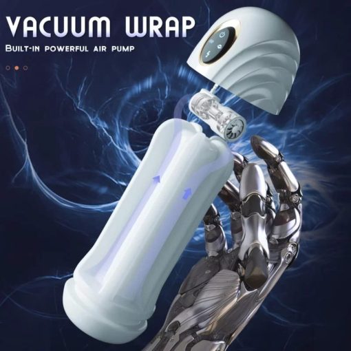Fully automatic suction. 10-frequency vibration and sound emitting male penis exerciser