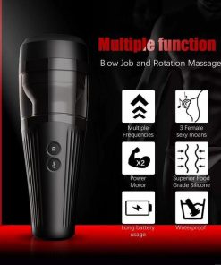 Handsfree Masturbator | Thrusting Sex Toy Vibrating Cup