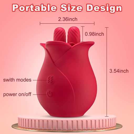 French Rose Licking & Vibrating Stimulator
