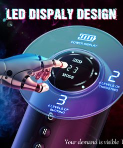 Automatic 4 In 1 Thrusting And Vibrating Lcd Masturbator