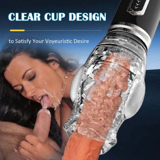 Thrusting Rotating 7 Vibrating Oral Sex Handheld Masturbator