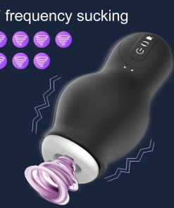 IPX7 Real Blowjob 7 Frequency Vacuum Sucking Masturbator