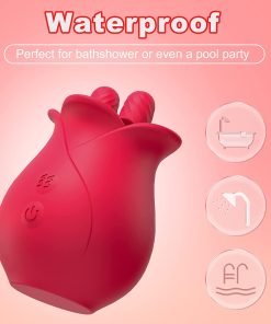 French Rose Licking & Vibrating Stimulator