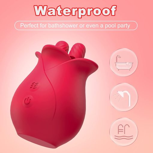 French Rose Licking & Vibrating Stimulator