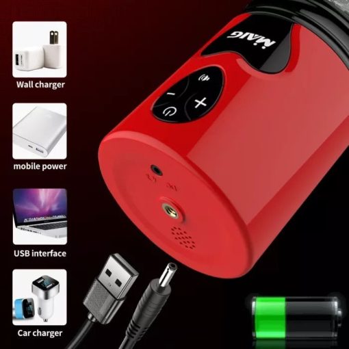 Telescopic Rotating Masturbator with Interactive Voice