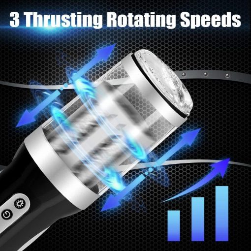 Automatic 7*7 Thrusting Rotating Modes Oral Sex Masturbator