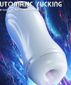 Fully automatic suction. 10-frequency vibration and sound emitting male penis exerciser
