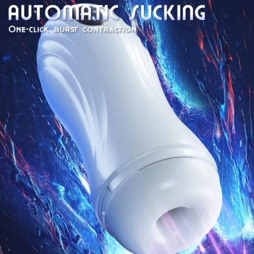 Fully automatic suction. 10-frequency vibration and sound emitting male penis exerciser