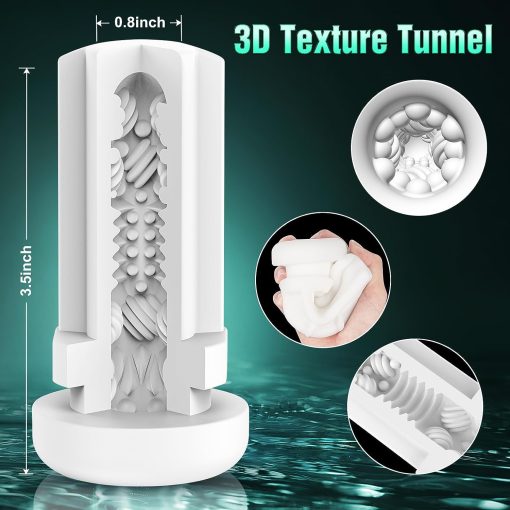 Automatic 4 In 1 Thrusting And Vibrating Lcd Masturbator