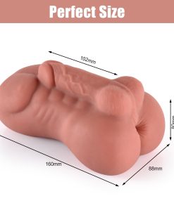 Muscle Body Tight Anal Male Masturbator With Lifelike Dildo