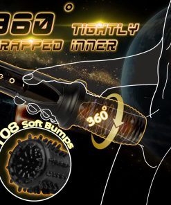 360° Tightly Wrapped 7 Rotations & 7 Vibrations Automatic Male Masturbator