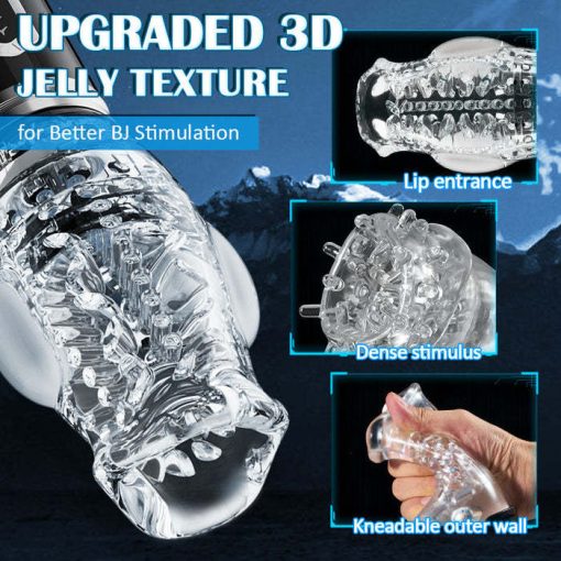 Thrusting Rotating 7 Vibrating Oral Sex Handheld Masturbator